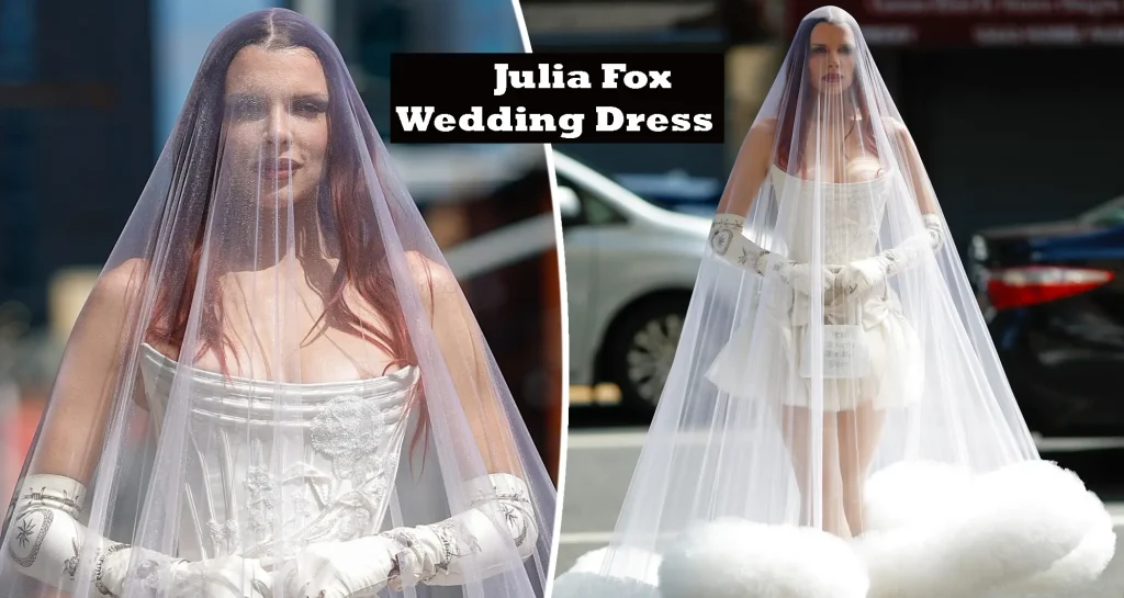 julia fox wedding dress